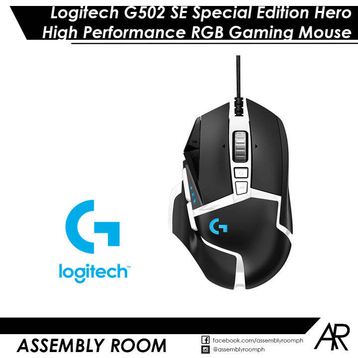 Logitech G502 SE Hero High Performance RGB Gaming Mouse with 11  Programmable Buttons