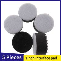 5 Pcs 1 Inch Cushion Hook Loop Interface pad 25mm Soft Foam Layer Buffering Pad for Drill Rotry Tools Backing Plate Sanding Disc Cleaning Tools