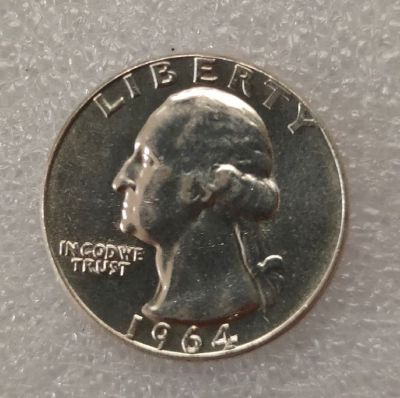 เหรียญเงินวอชิงตันอเมริกันอายุ25เซนต์เหรียญ100% เหรียญสะสมของแท้จากการแชท