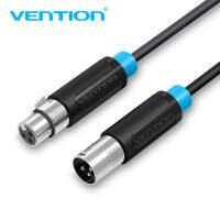 【COD】Vention สาย XLR สายเคเบิล Aux สายแคนนอน XLR ชาย XLR Cable สายสัญญาณ XLR - หญิงสายต่อ XLR สำหรับไมโครโฟนมิกเซอร์สเตอริโอกล้องแอมพลิฟายเออร์สายไมค์