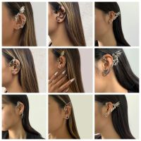 Foreeps เครื่องประดับ CONVENIENCE24CE3 Earcuff มังกรฮิปฮอปโกธิคเครื่องประดับ Ear Cuff สไตล์พังก์ไม่เจาะต่างหูแบบหนีบนางฟ้าเอลฟ์ Punk