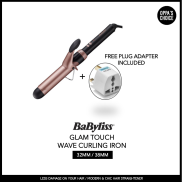 READY TO SHIP BABYLISS GLAM TOUCH WAVE CURLING IRON 32MM 38MM BCD7032K