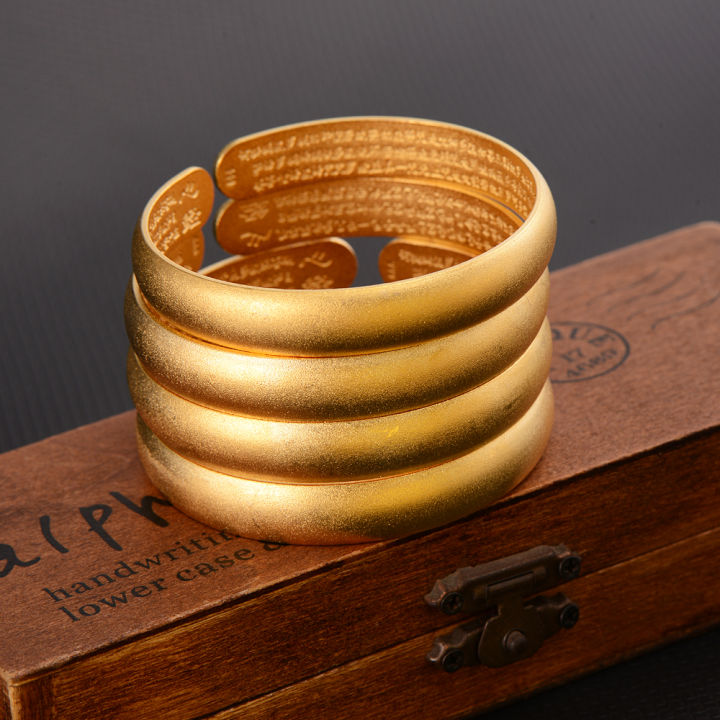 fashion-jewelry-trend-high-quality-bangles-9-k-fine-solid-thai-baht-gf-gold-india-matte-cuff-bangle-bracelet-eternal-classics