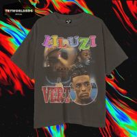 T เสื้อ LIL UZI VERT BAD และ BOUJEE DARK GREY VINTAGE RAP TEES-5XL