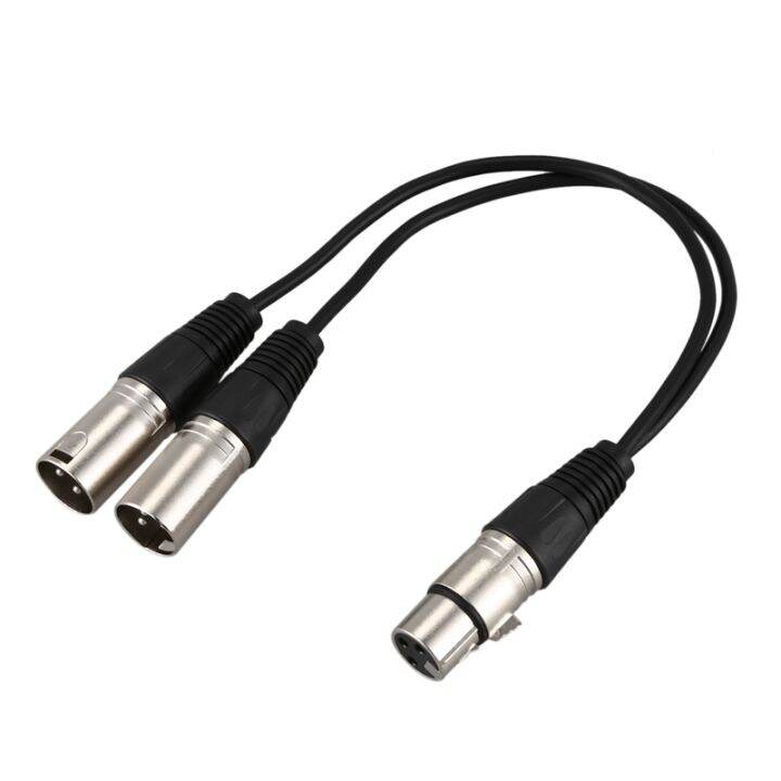 new-3pin-xlr-female-jack-to-dual-2-male-plug-y-splitter-cable-adaptor-1-ft-cord