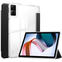 แผ่น Xiaomi Redmi Casing Tablet 10.61นิ้ว,หนัง PU และ TPU ใสด้านหลัง,ฝาครอบแผ่น Redmi,พร้อมถังปากกา,ฟังก์ชั่นตัวยึดพับได้สามทบ,น้ำหนักเบามาก,บางเฉียบ,กันกระแทก,กันฝุ่น,กันลายนิ้วมือฝาครอบป้องกันแบบเต็มเคส Redmi Pad