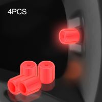 4 PCS/set Valve Covers 4 PCS/Set Orange Pink Red Tire Valve Stem Cap Universal ABS Material Car Tire Valve Cap