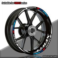 ▫✘ Reflective Motorcycle Accessories Wheel Sticker Hub Waterproof Decals Rim Stripe Tape For YAMAHA NMAX125 Nmax155 nmax160