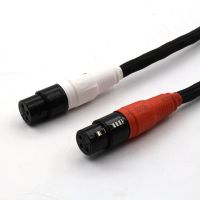 one pair 5N OFC pure copper audio interconnect cable with Gold plated XLR Plug