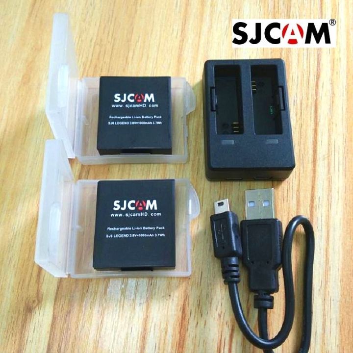 sjcam-อุปกรณ์เสริมเดิม-sj6แบตเตอรี่สามารถเติมเงินได้แบตเตอรี่ชาร์จคู่กรณี-sjcam-sj6ตำนานการกระทำกล้องกีฬา