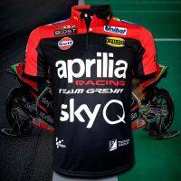 เสื้อโปโล โมโตจีพี Polo Motogp เสื้อทีม Aprilia Racing Team Gresini โปโล-มอเตอร์ไซค์ #MG0058 รุ่น Aleix Espargaró (โปโล)