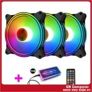 Bộ 3 Quạt Tản Nhiệt, Fan Case Coolmoon M1 Led RGB 16 Triệu Màu