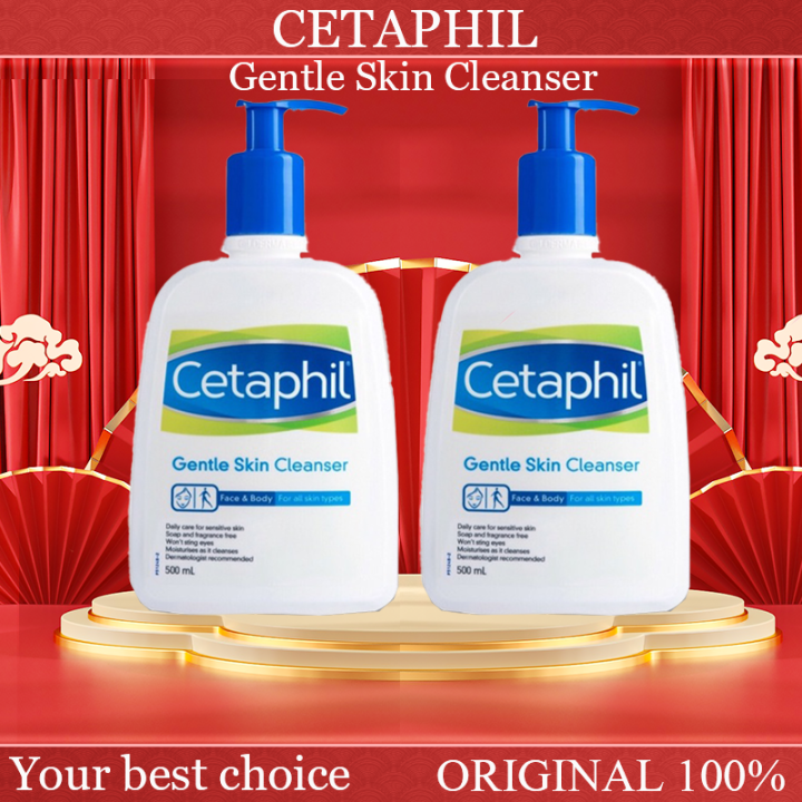 【ORIGINAL 100%】Cetaphil Gentle Skin Cleanser 500 Ml Face Wash Sabun ...