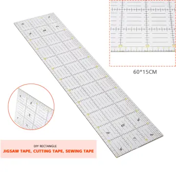 Fabric Cutting Slotted Quilting Ruler for Handmade Patchwork Sewing DIY Craft