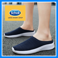 Scholl รองเท้าผู้ชาย Scholl รองเท้าผ้าใบรองเท้าผู้ชาย Scholl ผ้าใบรองเท้าผู้ชาย Scholl เวอร์ชันเกาหลี สไลด์ ผู้ชาย Scholl ขนาดใหญ่46 47 48 สวมใส่ รองเท้าแตะครึ่งรองเท้าแตะแบนผู้ชายแฟชั่นรองเท้าแตะลำลอง รองเท้าสปอร์ต-AS2028