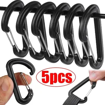 Plastic Snap Hook Carabiner D-Ring Key Chain Outdoor Camping