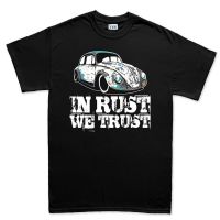 ใหม่ล่าสุด เสื้อยืดแขนสั้น ผ้าฝ้าย 100% พิมพ์ลาย We Trust Vw Rat Beetle 100% สําหรับผู้ชาย