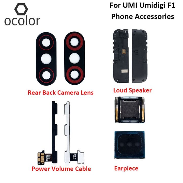ocolor-สำหรับ-umi-umidigi-f1-play-หูฟังลำโพงซ่อมสำหรับเลนส์กล้องถ่ายรูปหลังสายไฟสำหรับเสียงไฟฟ้า-f1-umidigi