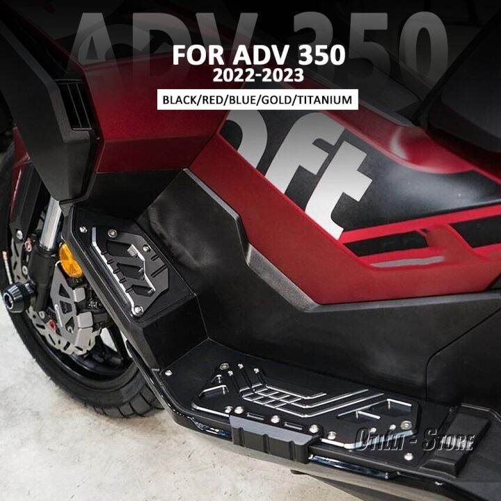 601-xkwkzmzllgd-ร้อน-adv350ใหม่แผ่นรองที่พักเท้ามอเตอร์ไซค์2022-2023แผ่นจานเหยียบแป้นเหยียบอุปกรณ์เสริมสำหรับ-honda-adv-350-adv-350