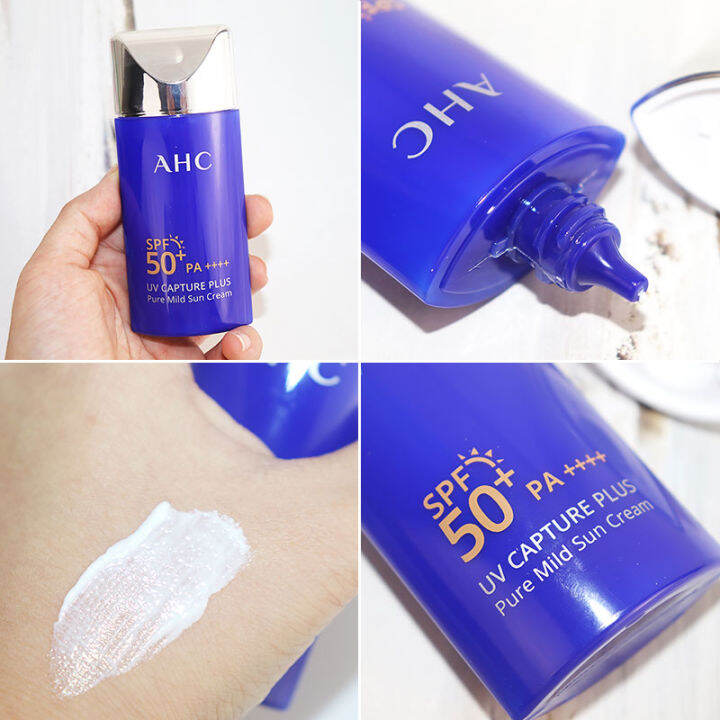 AHC small blue bottle sunscreen is pure and gentle, 50ML facial UV ...