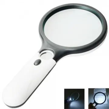 Handheld 30X Illuminated Magnifier Microscope Magnifying Glass