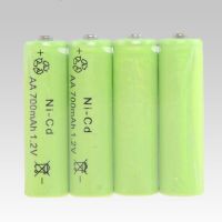 4pc 1.2V AA Battery 700mAh AA NI-CD Rechargeable Batteries for Outdoor Gutter Garden LED Solar Lamp Toy Remote Control 2A Cells LED Strip Lighting