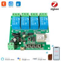 【YD】 Zigbee 4 Channel Module With RF433 5-32V  with Smartthing ewelink