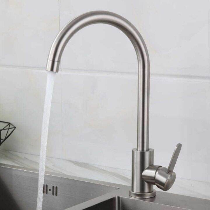 304 stainless steel vegetable basin hot and cold water faucet sink