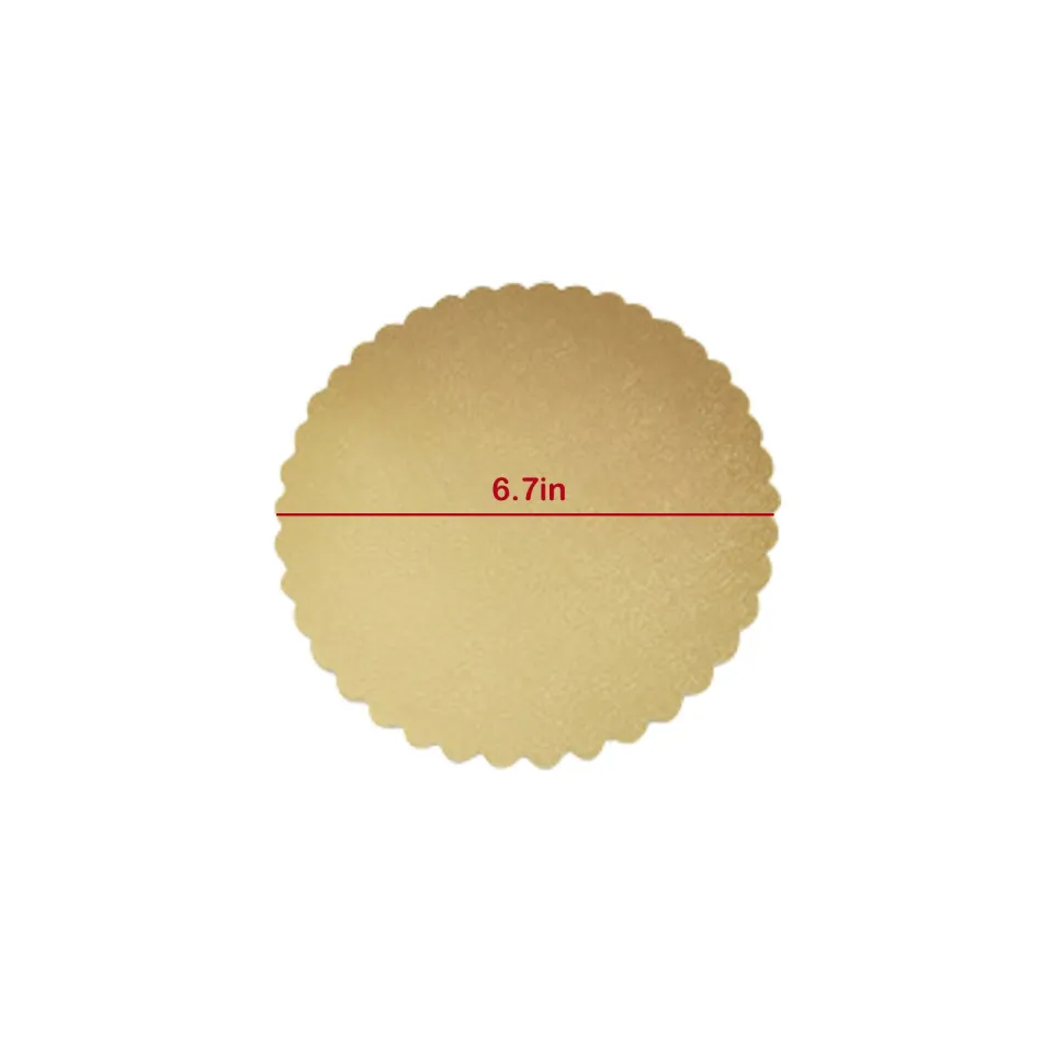 10 Pcs cake circle 10 inch Cake Board Bottom Plate Paper Coasters Gold Trim  | eBay