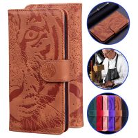 For iPhone 11 Pro Tiger Pattern Leather Phone Case For iPhone11 8 7 6 S Plus XR SE 2020 2022 XS Max Wallet Bag Flip Cover Coque