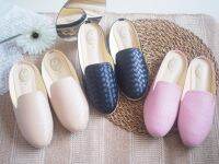 [ส่งเร็วพิเศษ!] (??พร้อมส่ง)ฺ Sz.36-45(มีบิ๊กไซส์)มีเก็บเงินปลายทาง?รองเท้าส้นเตี้ยแบบเปิดส้น แบบเก๋น่ารัก..พื้นรองฟองน้ำใส่นิ่มสบายค่ะ