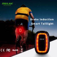 Meilan X6 Bike ke Light Smart Tail Lamp USB Rechargeable Waterproof Cycling ke Safety Warnin LED Taillight