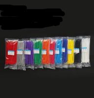 100/Lot 3x150mm width 2.5mm Colorful Factory Standard Self-locking Plastic Nylon Cable TiesWire Zip Tie 3x150