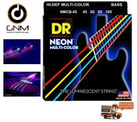 DR Neon Hi-Def Bass Strings สายเบส 4 สาย เรืองแสง - หลากสี รุ่น NMCB-45  (45-65-85-105)