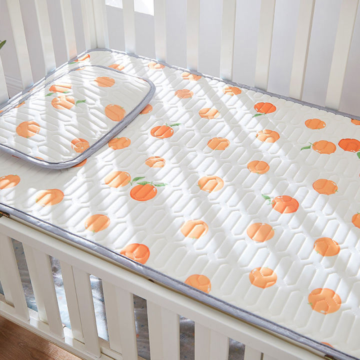 2021baby-sleeping-mat-120-x60-crib-mat-baby-bed-mattress-cover-protector-crib-sheets-bed-sheet-toddler-kids-summer-cooling-bedding