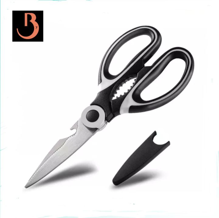 Kitchen Scissors, Multifunctional Stainless Steel Food Scissors, Chicken  Bone Meat Fishing Crab Greens Cutting Trimming Scissors - Temu