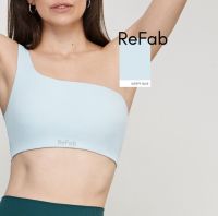 Refab sportsbra สปอร์ตบรา Ribcycle ออกกำลังกาย สายเดี่ยว สีฟ้า