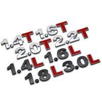 ป้ายตัวนูนติดฝากระโปรงท้ายหางการกระจัดของสติกเกอร์ลายโลโก้สำหรับติดรถยนต์3d โลหะคุณภาพดี1.5 1.6 1.8 2.0 2.2 2.4 2.5 2.8 3.0 T L
