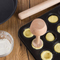 dongchigai DIY ไม้ Tart ขนม tamper MINI PAN Mold Double sides ทนทานเครื่องทำขนมไข่แม่พิมพ์ Pusher อบแม่พิมพ์ eggtart