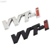 สติ๊กเกอร์ติดกันชนรถปุ่มโลหะตัวอักษร3มิติ ANGELIO เท่ห์ VVT-I อุปกรณ์ตกแต่งแต่งรถสติกเกอร์โลหะ3มิติ