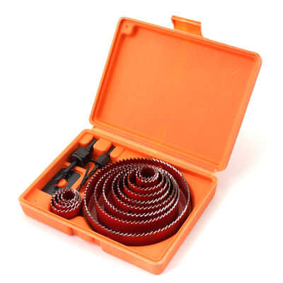 สีแดง (Professional) DIY ไม้เจาะรู Group เหมาะสำหรับ PVC/ไม้/ยิปซั่ม19มม.~ 127มม.ความลึก: 25มม.