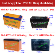 Ắc quy 12V - Bình ắc quy khô 9AH 12V Cam kết Hàng chính hãng