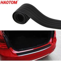 90CM/104CM Car Trunk Door Sill Guard SUV Cargo Liner Body Rear Bumper Protector Trim Cover Protective Rubber Sticker Mat Strip