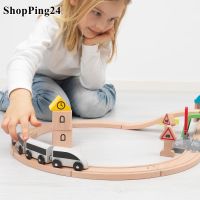 ชุดของเล่นรถไฟพร้อมราง  ของเล่นเสริมสร้างทักษะ 45 ชิ้น LILLABO train 45 piece train set with rail skill building toys