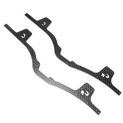 LCG Lower Center of Gravity Carbon Fiber Chassis Frame Rails for 1/10 RC Crawler Axial SCX10 I II III Upgrades Parts