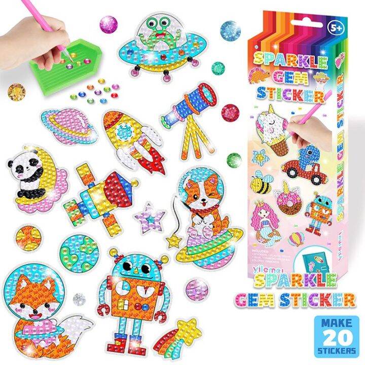 gem-5d-diamond-painting-kit-for-kids-handmade-with-diy-painting-tools-stickers-cute-art-crafts-toys-for-childrens-gifts