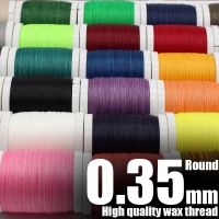 【YD】 0.35mm Waxed Thread for Leather Sewing - Wax String Polyester Cord Stitching Bookbinding