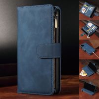 Business Leather Cases Card Slot Zipper Wallet Phone Case for Samsung Galaxy S23 S22 S21 S20 fe S10 S9 S8 Plus Note 20 10 Pro 9 Phone Cases