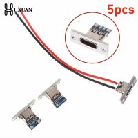 ∈◆✤ USB Jack Type-C 2Pin 2P 4P Waterproof Strip Line Of Solder Joint Female Connector Jack Charging Port USB Type C Socket Connector