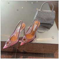 Film Crystal Diamond Rear Air sandals (heel height: 10cm)  （Half a size too small）1244